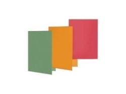 Fundas para archivadores, Din A4, cartón Manila, sin impresión, color naranja 250 g/m² 100 unidades Elba (32450 Og)