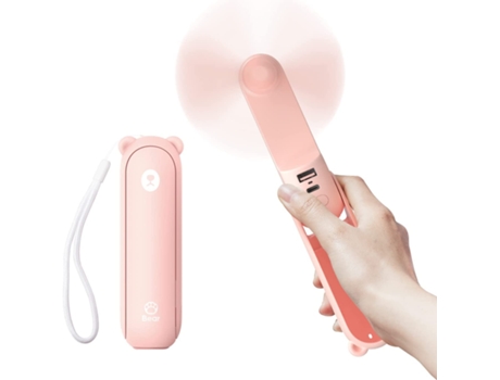 Mini Ventilador BESTER 4800 Mah Rosa