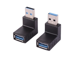 Adaptador De Bus Usb, Ángulo Ajustable, Conector Plano, Cable De Extensión Acrílico, Negro. Alta Velocidad Y Compatibilidad, Ideal