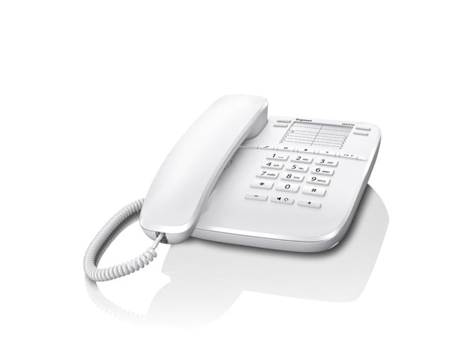 Gigaset Da310 Fijo sobremesa 4 marcaciones directas compatible para montar en color blanco dect telefono euroset con 3 melodías