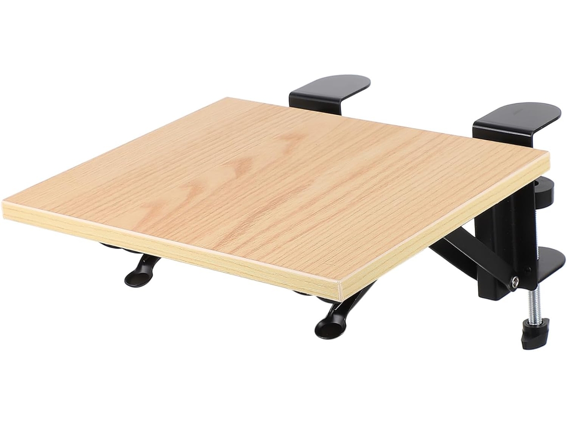 Soporte Plegable De Madera Y Abs Para Brazo De Ordenador, Extensión Ergonómica De Escritorio Para Teclado.