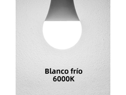 Bombilla Led (base De Rosca E27, 12 W, Blanco Frío), 220 V, Adecuada Para La Iluminación Diaria De La Sala De Estar.