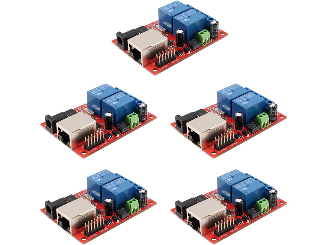 Módulo De Tarjeta De Relé Ethernet Bidireccional Con Interruptor De Retardo Lan 5x