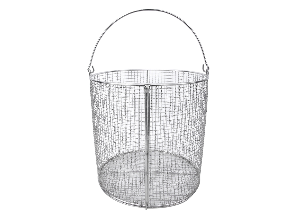 Cesta De Esterilización De Instrumentos De Acero Inoxidable Con Mango Para Laboratorio 150x150x150mm