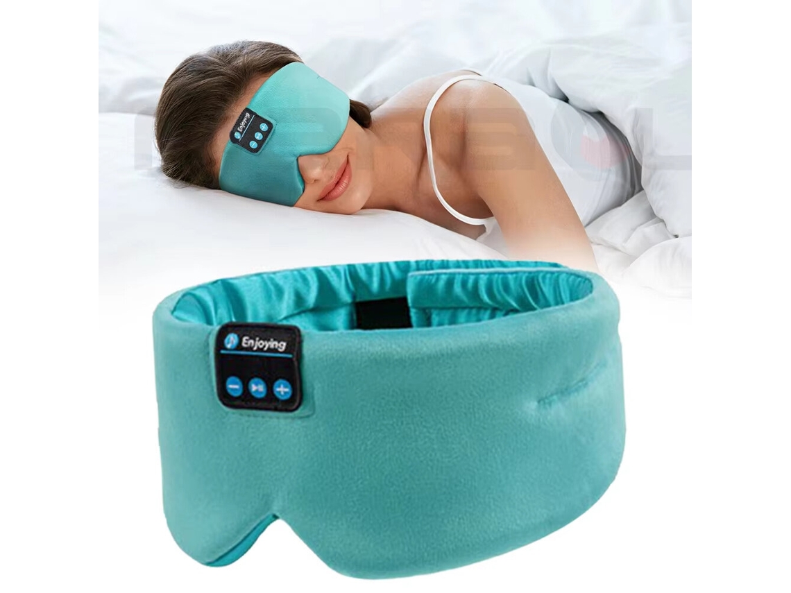 Máscara De Dormir Com Fones De Ouvido Bluetooth Sem Fio Kaload Roxa Ajustável Multifuncional Macia Para Dormir Em Viagens E À Noite