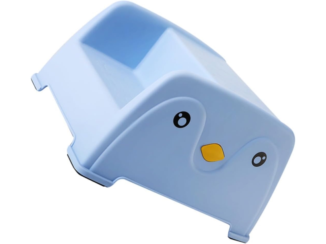 Taburete De Interior Antideslizante De Dos Peldaños Para Niños Y Niñas Pequeños, Color Azul.