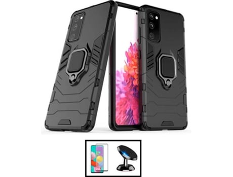 Kit Carcasa 3x1 + Protector de Pantalla Samsung Galaxy S21 FE 5G PHONECARE Negro