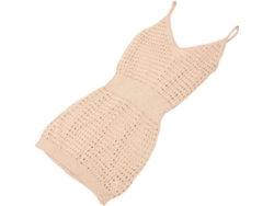 Vestido De Playa Informal De Punto Para Mujer, Ideal Para Cubrirse El Traje De Baño.
