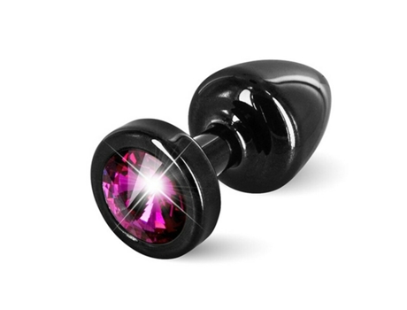 Plug Anal Anni Redondo Preto & Rosa 25 Mm Diogol 72578