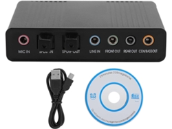 Adaptador De Audio Con Tarjeta De Sonido Usb 5.1 Externa Para Ordenador Y Grabación De Karaoke.