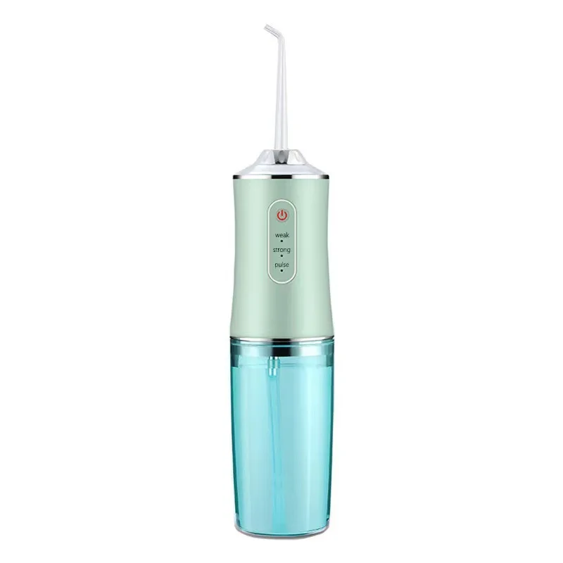 Irrigador Bucal Eléctrico Recargable De Tres Modos (verde) De 240 Ml