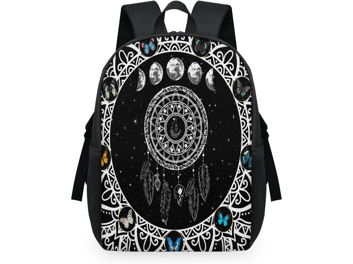 Mochila Tropicallife Estampado Étnico Mariposas Mandalas Para Niños Niñas Hombres Mujeres Multiusos Mochila