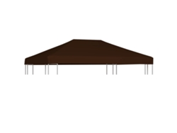 Toldo De Cenador Marrón 310 G/m² 3x4 M