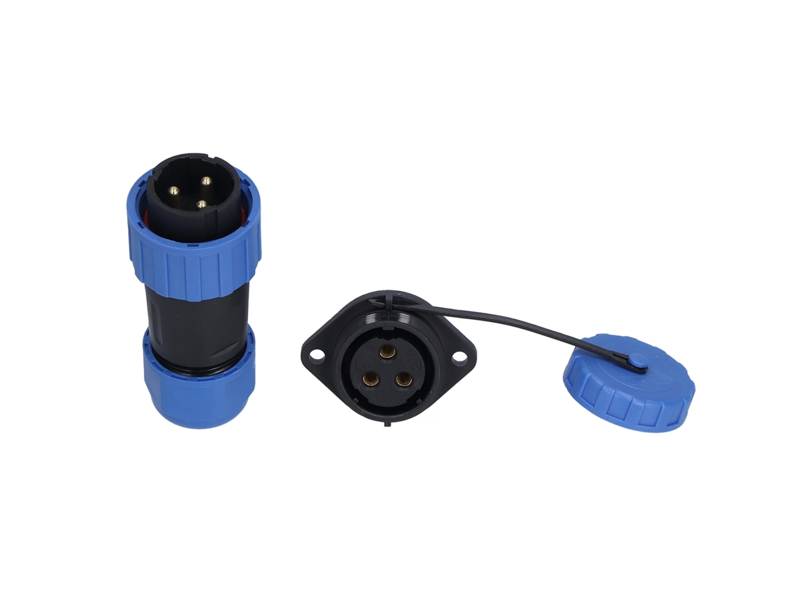 Yncm2026-conector De Alimentación Aviación Impermeable Ip68 250v 3 Pines Flange Terminal Empalme Lp20 612mm