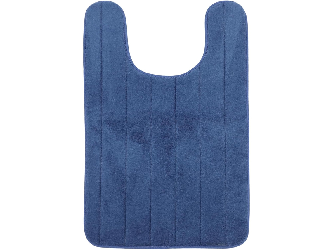 Alfombrilla De Baño De Terciopelo Coral, En Forma De U, De Espuma Viscoelástica, Antideslizante, Absorbente, 50x80 Cm