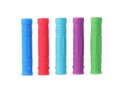 Juego De 5 Chupetes De Silicona Para Bebé: Seguros, Suaves, Con Buen Agarre Y Soporte Para Lápices Para Entrenamiento De Fuerza.