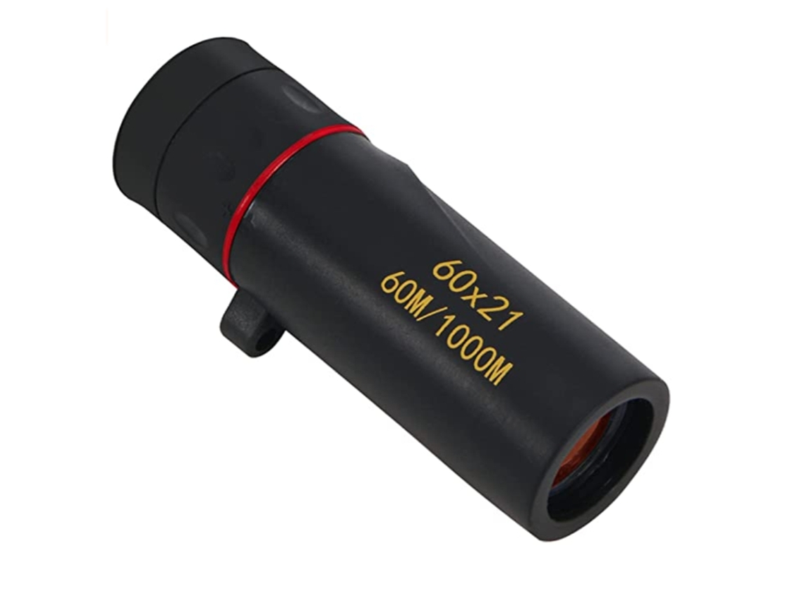 Mini monoculares compactos y portátiles de alta potencia para observación de aves, caza y acampada (negros)