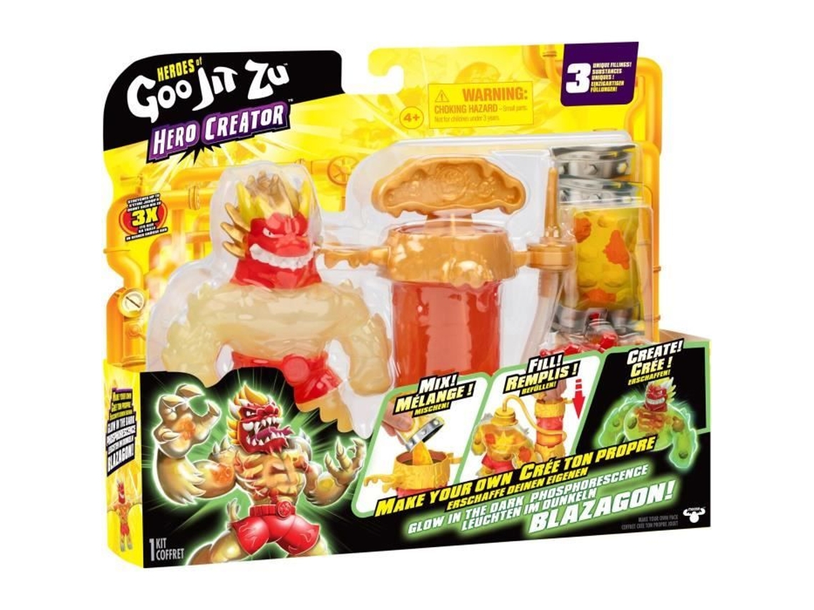 Figura de Rayon X Blazagon de Heroes of Goo Jit Zu Creator, 11 cm