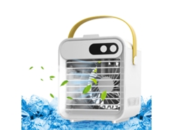 Enfriador De Aire Con Soporte Para Teléfono, Espejo, 3 Velocidades, Capacidad De 180 Ml, Puerto Usb, Portátil Para El Hogar Y La Oficina.
