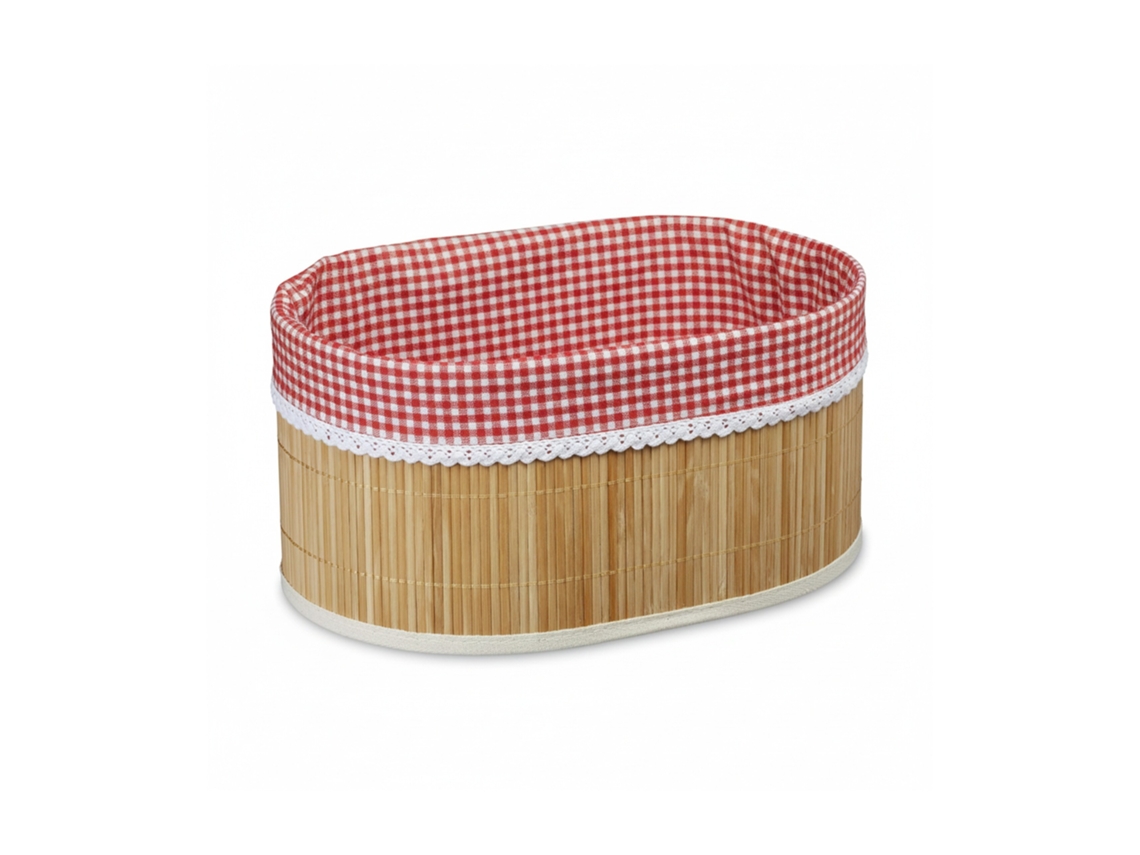Relaxdays Cesta Para Pan, Panera, Funda De Tela, 16,5 X 33,5 X 23,5 Cm, 1 Ud., Marrón