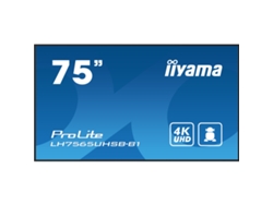 Monitor IIYAMA ProLite LH7565UHSB-B1 (Negro - IPS - LCD - 75" - 8 ms)
