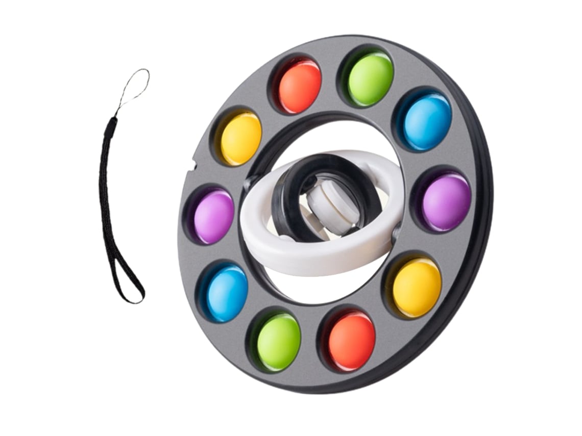 Ats-juguete De Gyroscopio De Burbujas Push 3d Flip Para Alivio Del Estrés, Juguete Sensorial De Metal Para Niños Y Fiestas