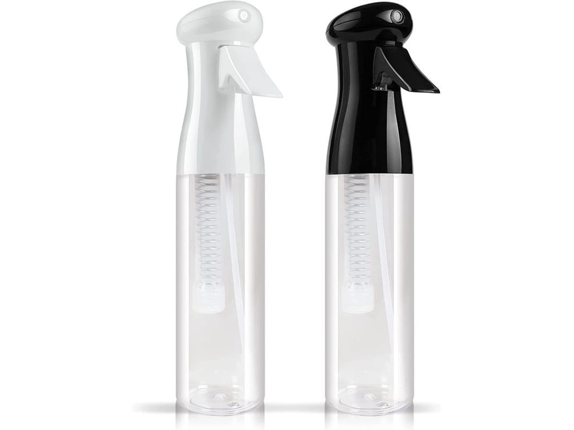 Mister Super Fine - Pack De 2 Botellas De Spray Para El Cabello Recargables De 250 Ml Con Pulverización Continua