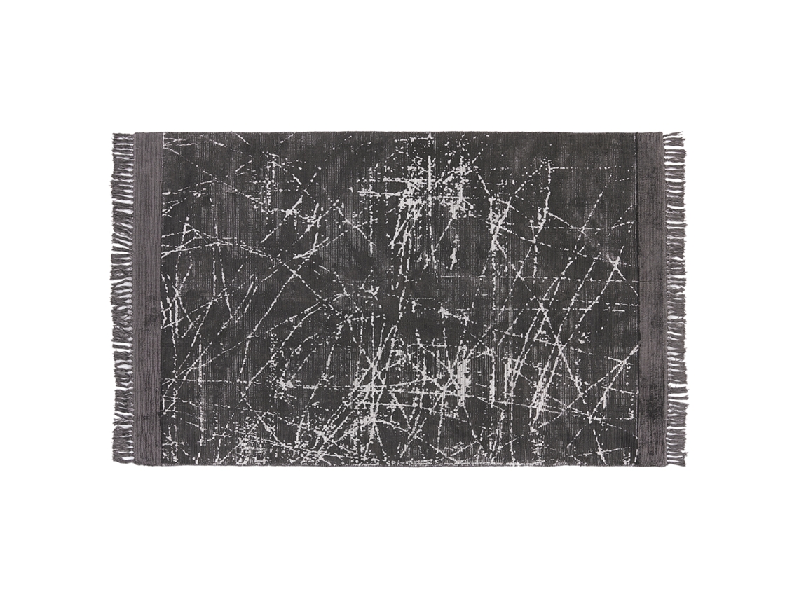 Alfombra de pelo corto BELIANI Hanli de Viscosa Gris 140x200