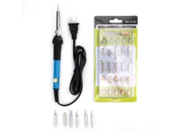 Kit de 35 piezas para pirograbado con soldador de 60 W (200-450 °C) para pirograbado, grabado y decoración.