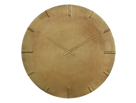 Reloj de Pared BIGBUY HOME 79084 (Aluminio - Marrón - 74 x 9 x 74 cm)
