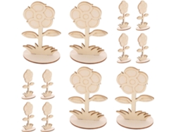 12 Flores De Madera Para Pintar, Adornos