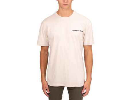Camiseta de Hombre TOMMY JEANS Beige (S)
