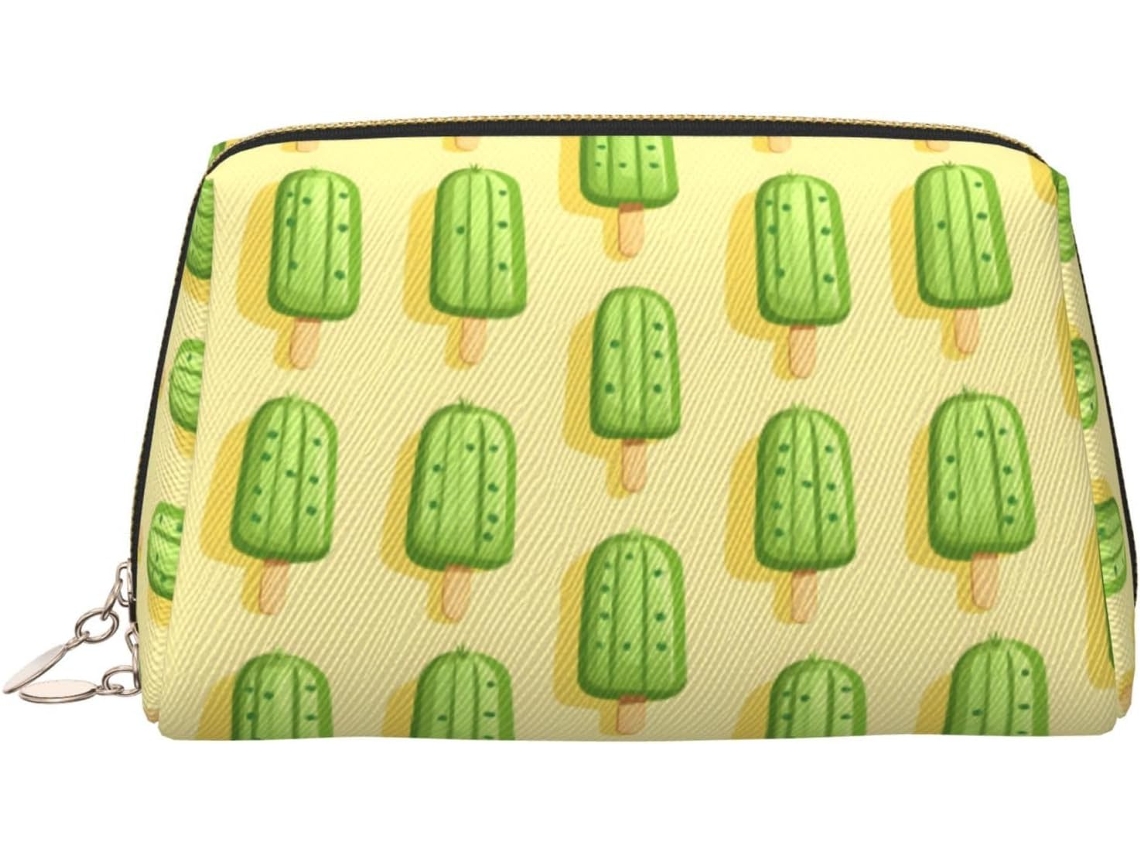 Neceser De Viaje Cuero Organizador Para Mujer Diseño Estampado Vacaciones