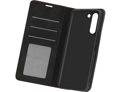 Carcasa y Soporte Samsung Galaxy S21 Plus AVIZAR Cartera y Suporte Negro