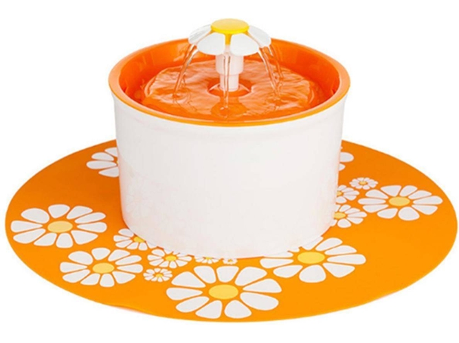 Bebedero Automático para Perros WJS (Naranja - 1600ml - ABS)