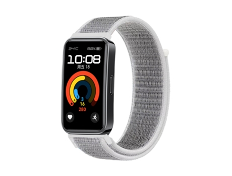 Pulseira de relógio de nylon para Huawei Band 9 / Huawei Band 8 Gris