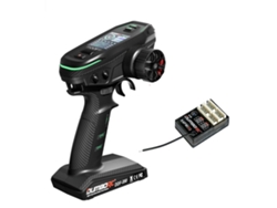 Receptor Ddf+x4fmvolante De Plásticodumborc Ddf-350 2.4ghz 10ch Pantalla Lcd Hd Receptor P10f/p10fg/p4fm/p4fmg/p6dcg Avión Coche Barco Tanque Rc