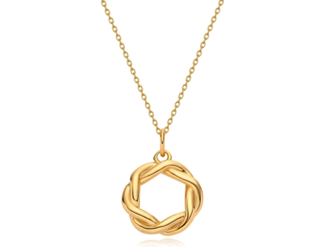 Collar Circular Oro Infinito Enclavamiento Relleno Cadena Delicada Regalo De Joyería Geométrica Hecha A Mano Simple ZMDECQNA