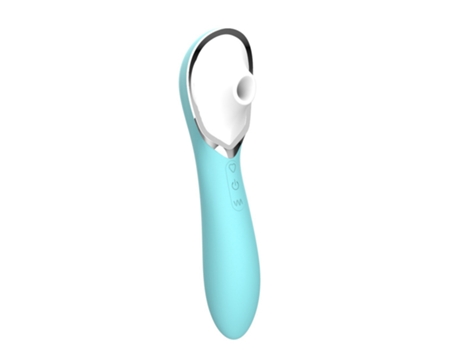 Vibrador de masaje de succión 2 en 1 con múltiples modos para mujeres (azul) VEANXIN