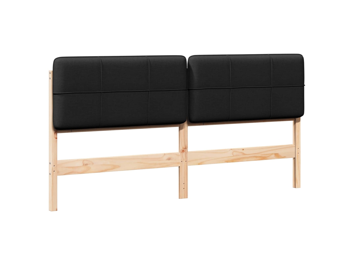 Cabecero tapizado marrón y negro 180 cm MAISON EXCLUSIVE