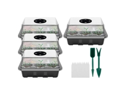 Caja De Propagación De Invernadero Con 12 Celdas Bandeja De Propagación Mini Invernadero Interior Con Tapa Y Ventilación