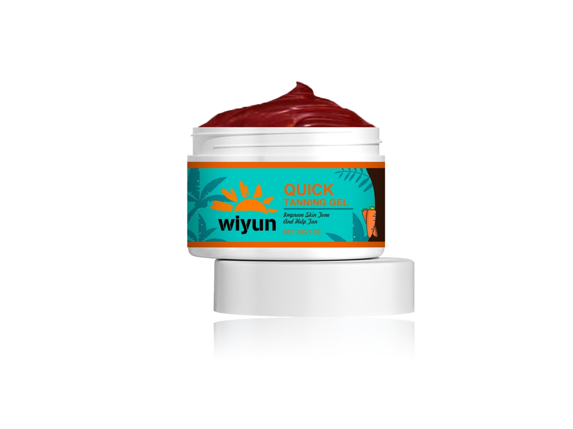 El gel reparador bronceador Wiyun hidrata y nutre la piel bronceada.