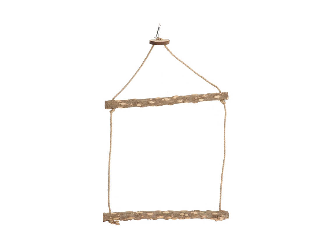 Balanza de madera Primerox, natural, para jaula de pájaros, juguete para masticar, para loros | Sin marca