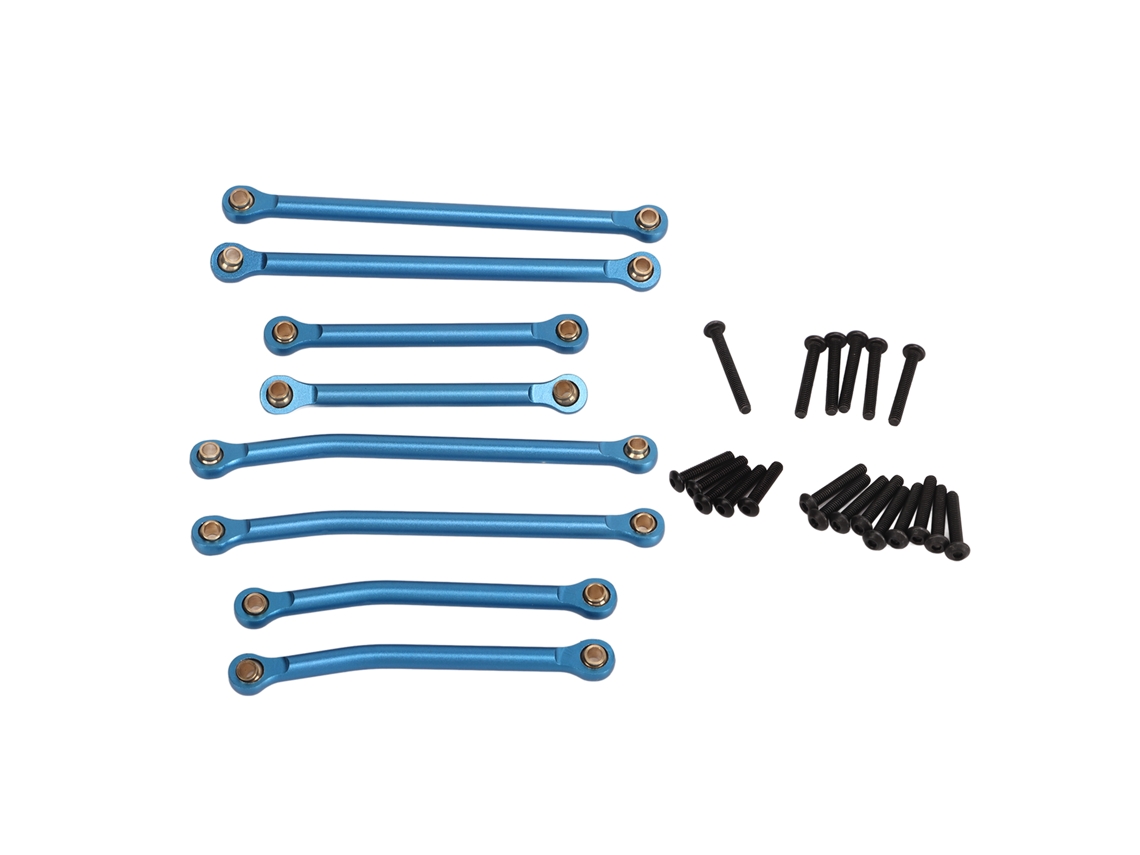Kit De Varillaje Rc De Aleación De Aluminio Con Gran Altura Libre Para Coche Rc Traxxas 1/18 Trx4m Azul