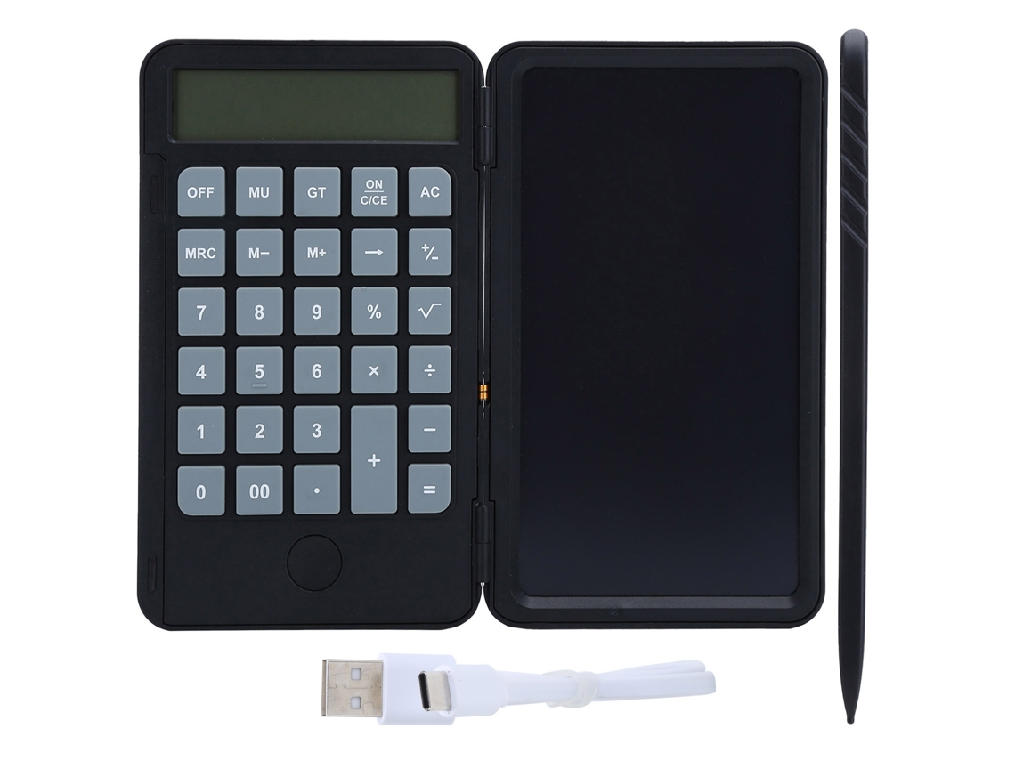 Calculadora LCD con pizarra, pizarra de dibujo inteligente para niños (6 pulgadas)
