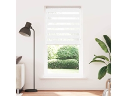 Maison Exclusive - Estor Cebra Blanco 110x230 Cm Tejido Ancho 105,9 Cm Poliéster