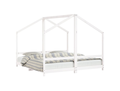 Estructura De Cama Para Niños VIDAXL Blanco Madera (195.5x191x158 cm)