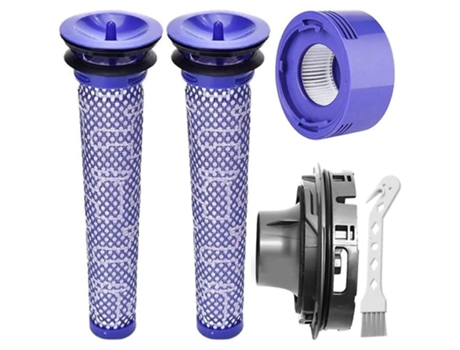 Kit de substituição de filtro a vácuo para dyson v7 v8 com 1 tampa traseira do motor