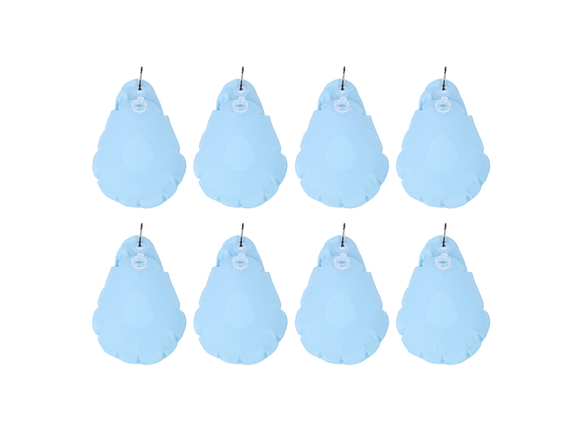 Bolsas De Lastre De Pvc Anticongelantes Para Cubiertas De Piscinas Colgantes, 8 Unidades, Azul Claro