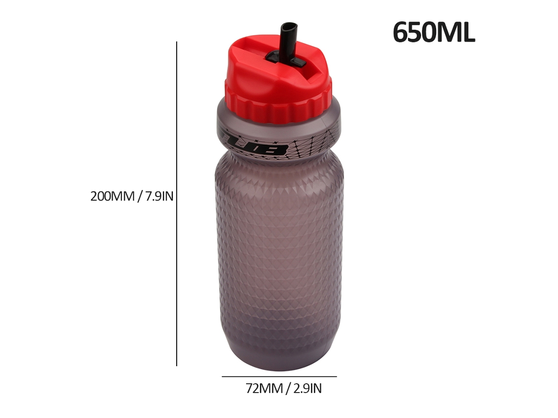 Botella De Agua De Silicona A Prueba De Fugas Para Bicicleta, Ideal Para Ciclismo, Correr, Acampar Y Hacer Ejercicio - 650 Ml
